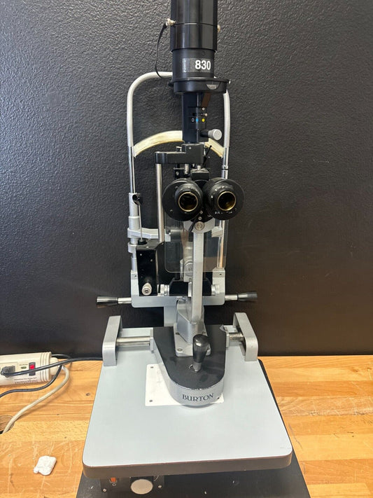 Burton 830 Slit Lamp with Applanation Tonometer-Good Condition!