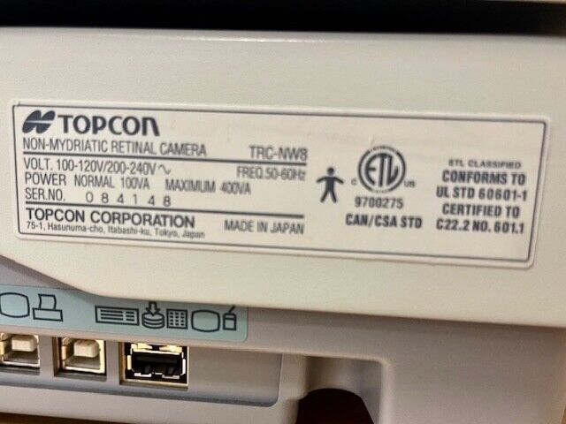 Topcon NW8 Retinal Camera-Good Condition!