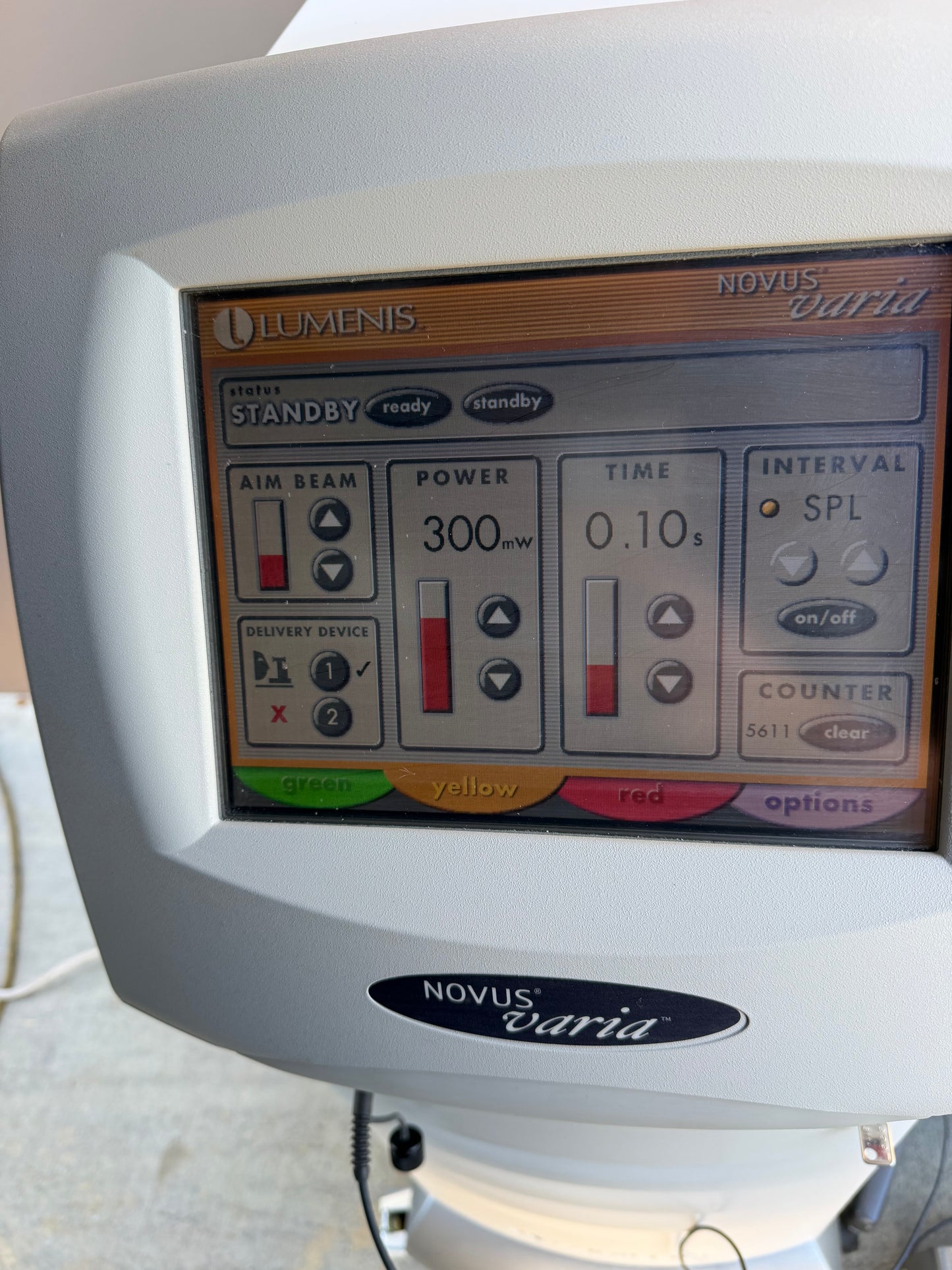 Lumenis Novus Varia Tricolor Laser w/ Zeiss30sl Slit Lamp Delivery System