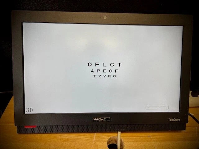 Topcon VisChart Flat Panel LCD Monitor all in one Visual Acuity System
