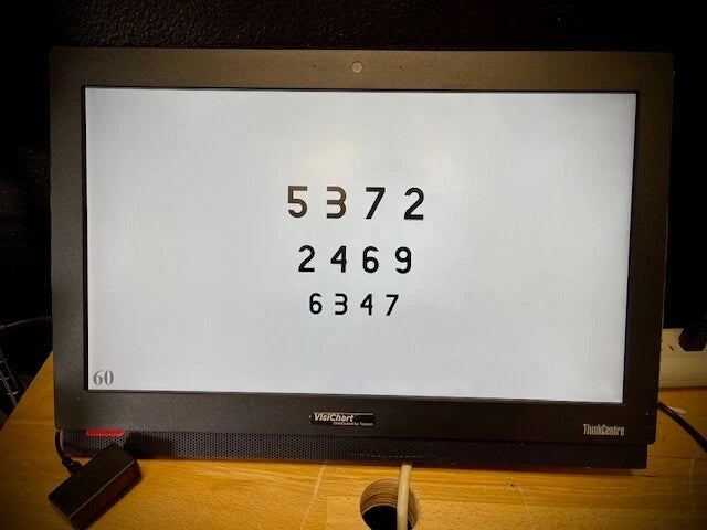 Topcon VisChart Flat Panel LCD Monitor all in one Visual Acuity System