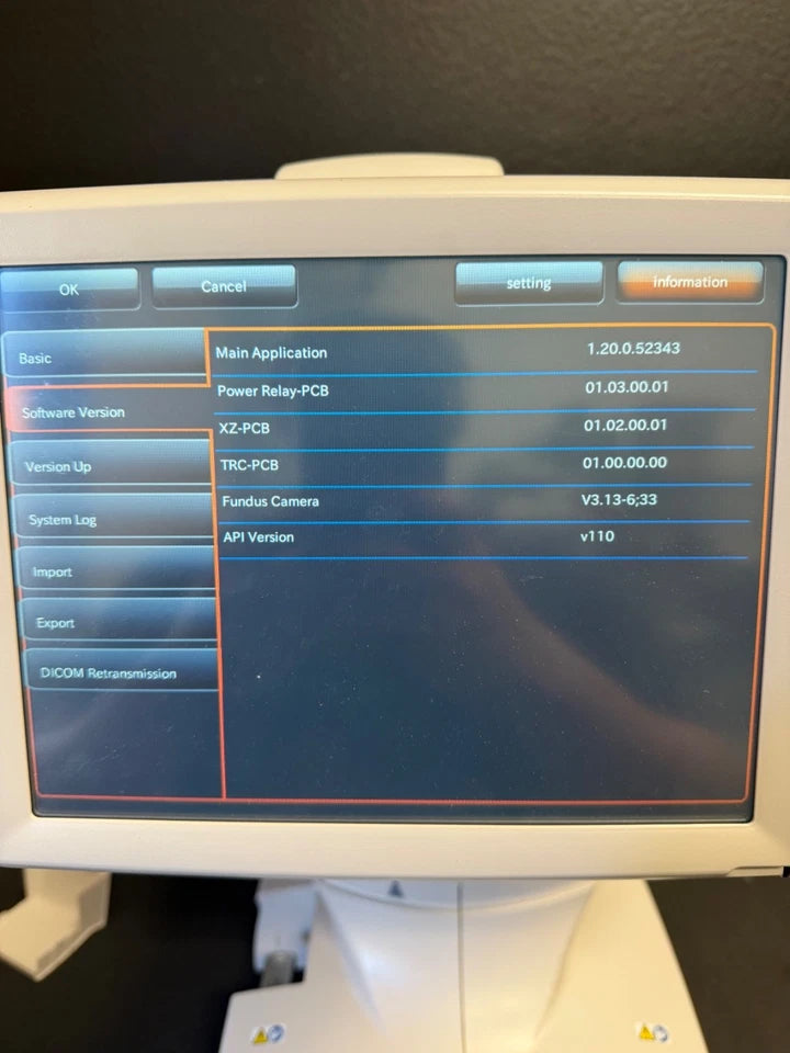 Topcon TRC NW 400 Retinal Camera
